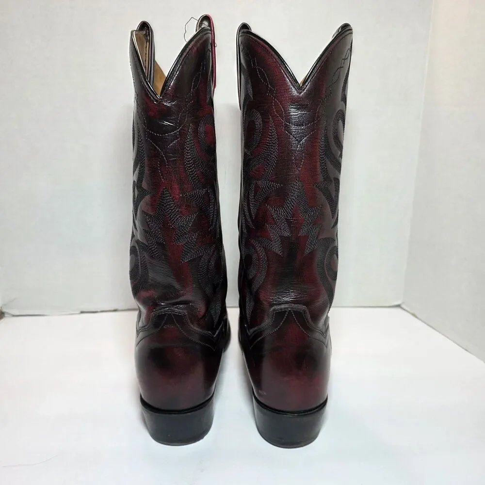 Dan Post Milwaukee Men’s 10.5D Black Cherry Western Boots 13” DP2112R